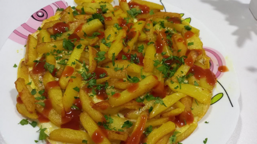 طرز تهیه خوراک سیب زمینی و تخم...