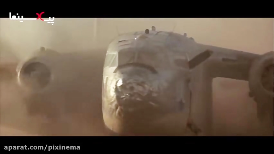 سکانس سقوط هواپیما در طوفان شن...