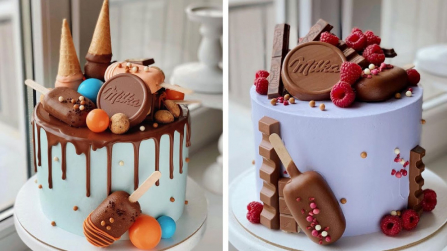 آموزش تزیین کیک شکلاتی جدید::...