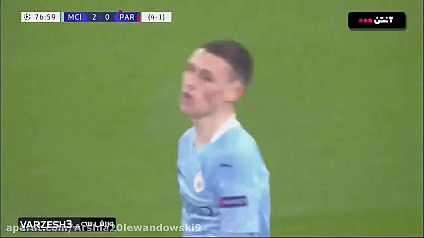 بازی منچستر سیتی و پاریس سنت ژ...