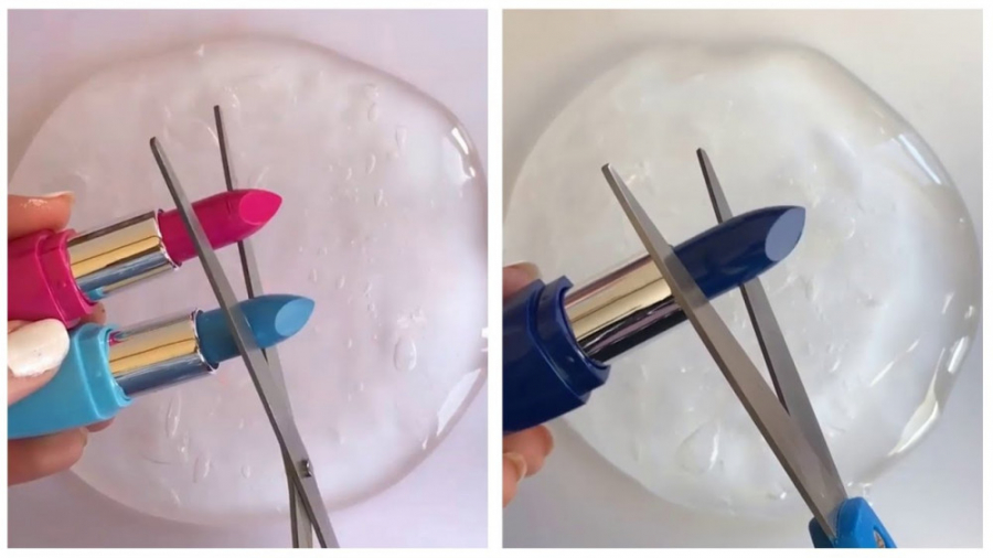 مخلوط انواع میکاپ و رژ در اسلا...