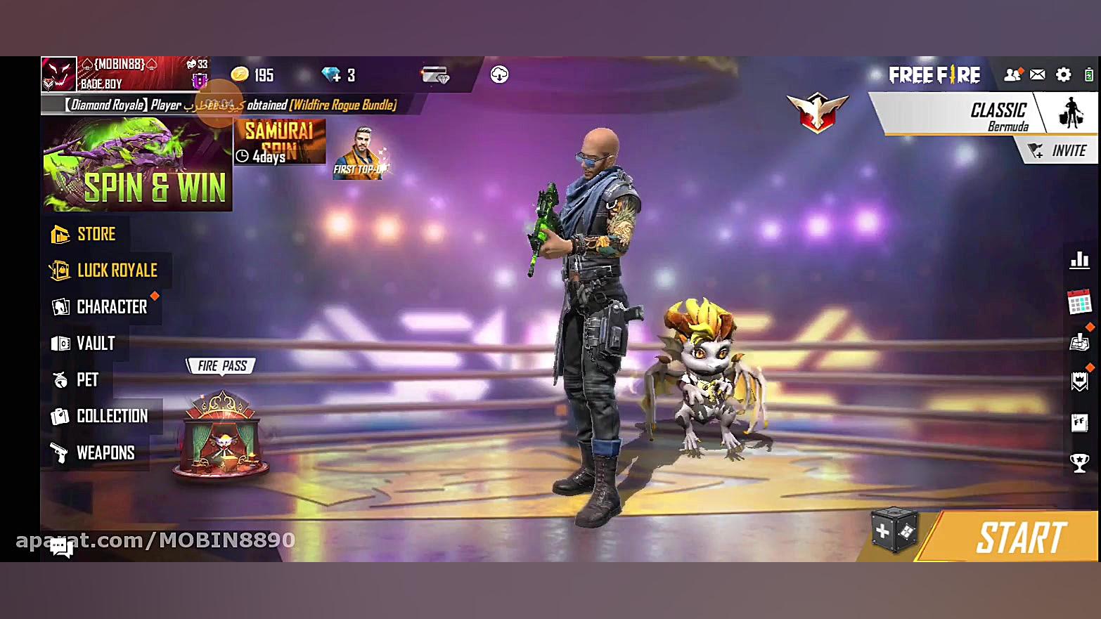 قرعه کشی ۴۲۰ جم فری فایر