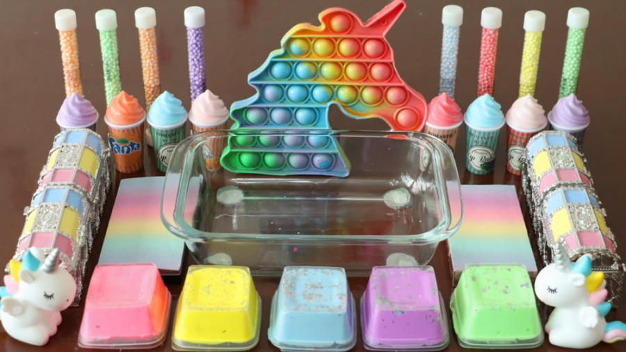 یونیکرن اسلایم ^ ^ میکاپ اکلیل...