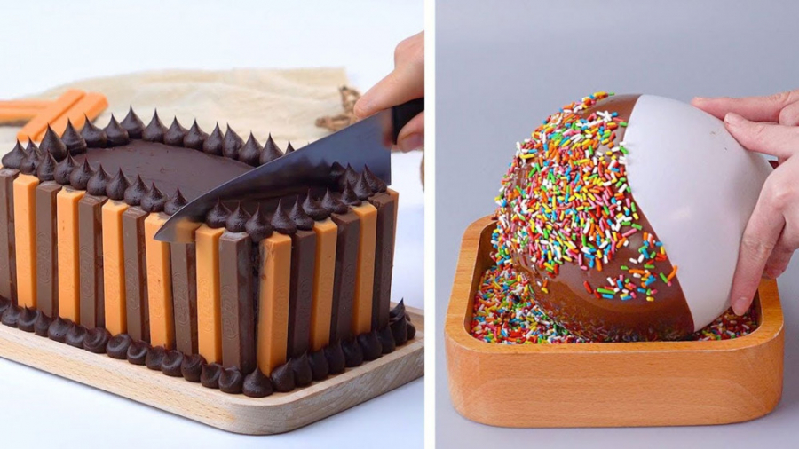 نحوه تزیین کیک و دسر شکلاتی::...