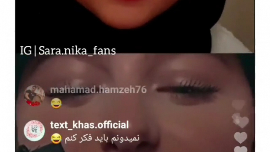 لایو سارا و نیکا فرقانی اصل در...