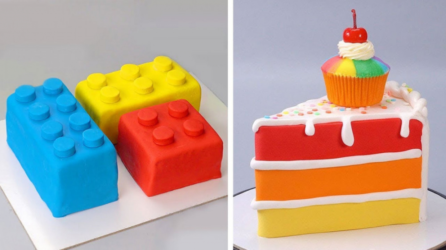 آموزش تزیین کیک رنگین کمانی 20...