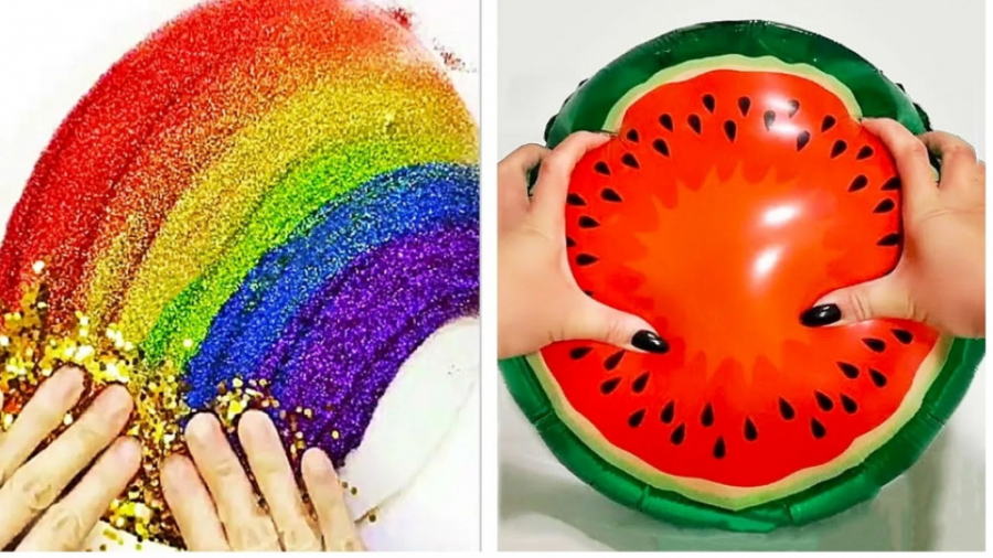 اسلایم جدید هندوانه ای و رنگین...