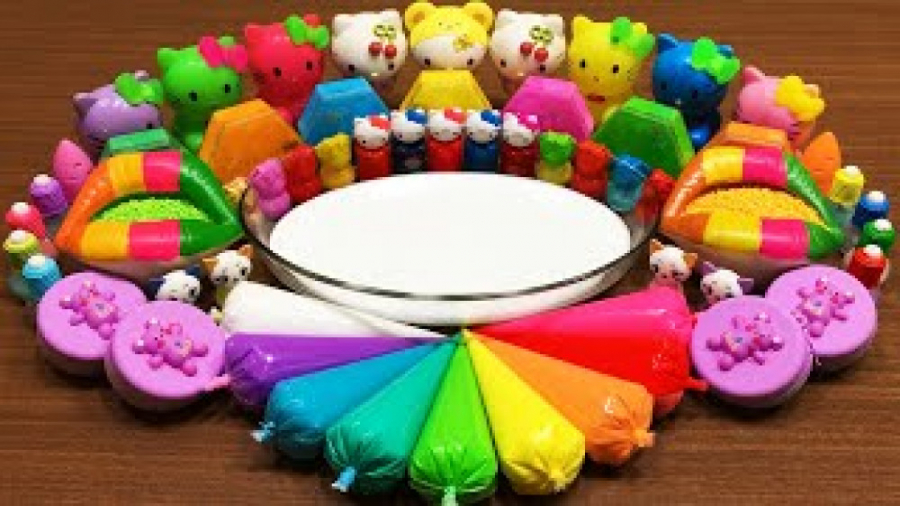 مخلوط انواع اسلایم های رنگی  ک...