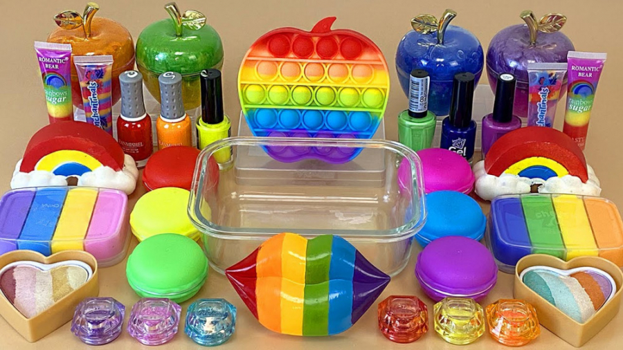 اسلایم میکاپ رنگین کمانی