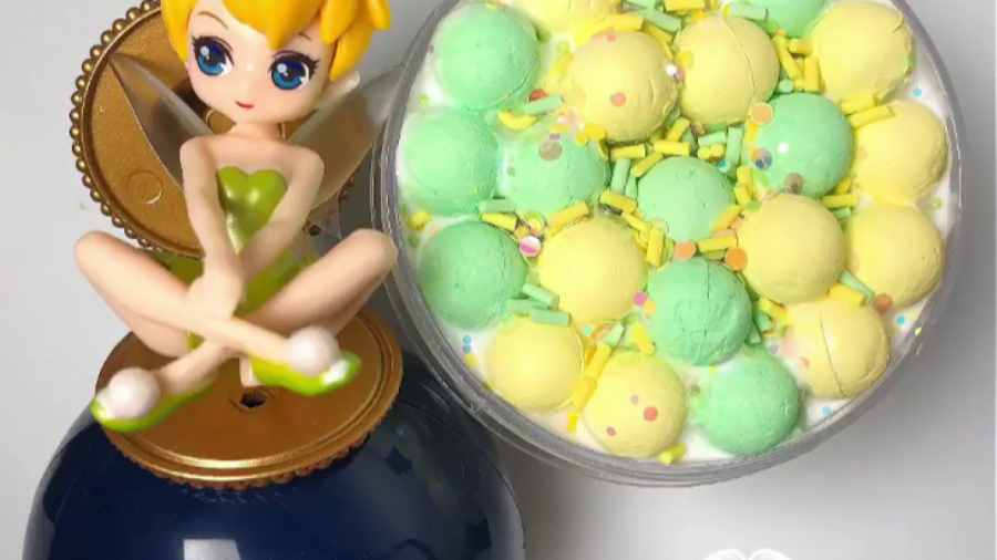 اسلایم تینکربل عروسک پری سبز ز...