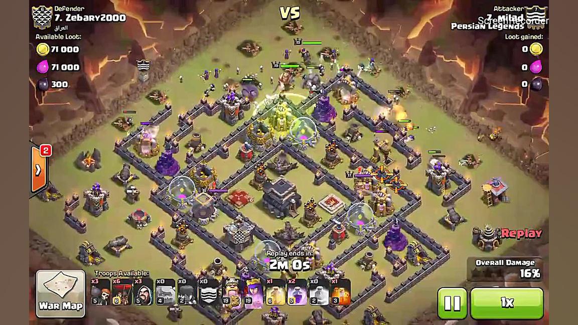 زیباترین اتک های کلن وار از می...