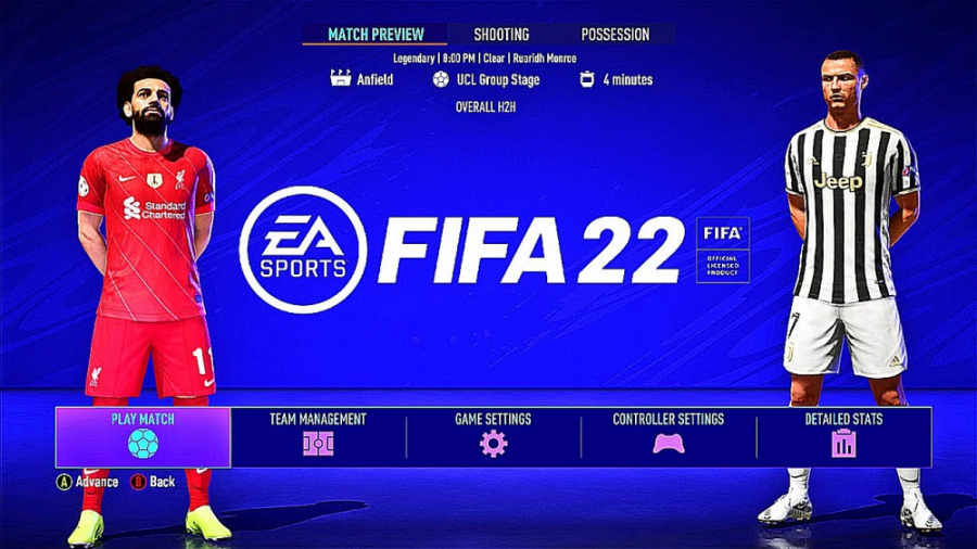 یونتوس  لیورپول FIFA 22 PS5