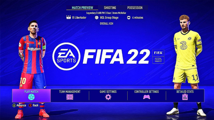 چلس  بارسلونا FIFA 22 PS5