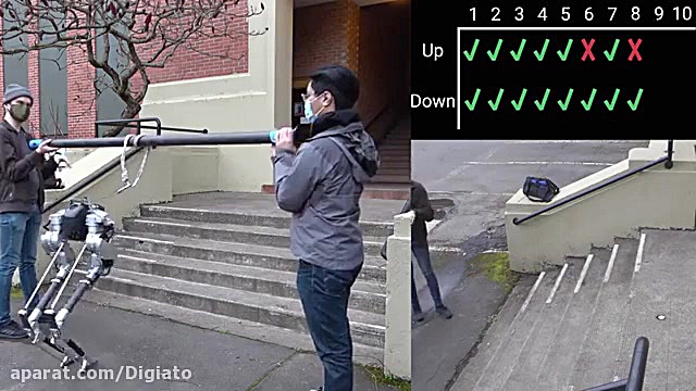 این ربات نابینا به راحتی از پل...