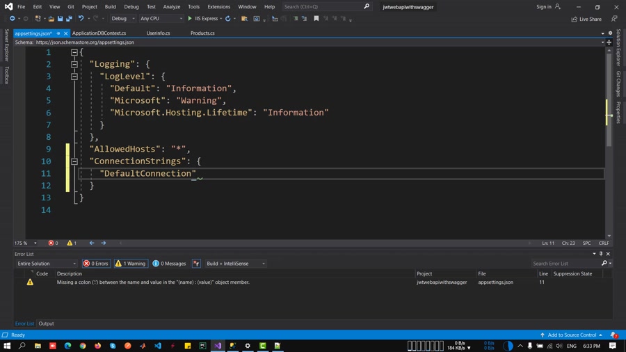 007-آموزش اضافه کردن Connection String در C# asp.net core web api