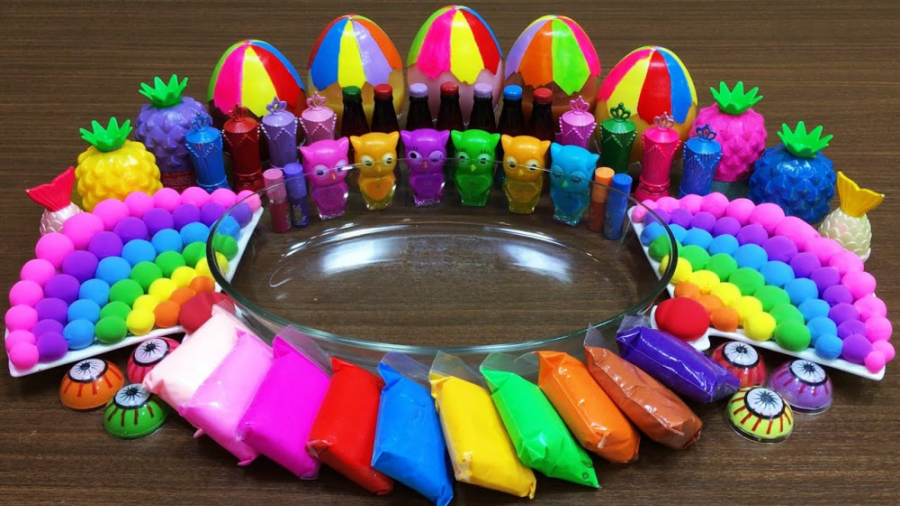 مخلوط اسلایم  میکاپ  خمیر کلی