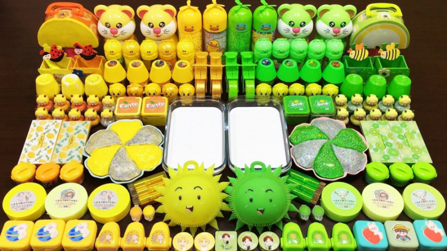 اسلایم سبز در مقابل اسلایم زرد...