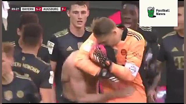 گل پنجم بایرن مونیخ به آگزبورگ...