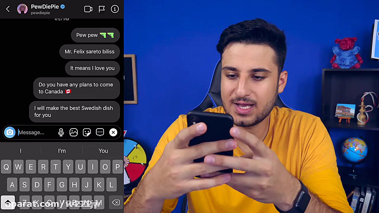 پیام دادن به یوتوبر های معروف!...