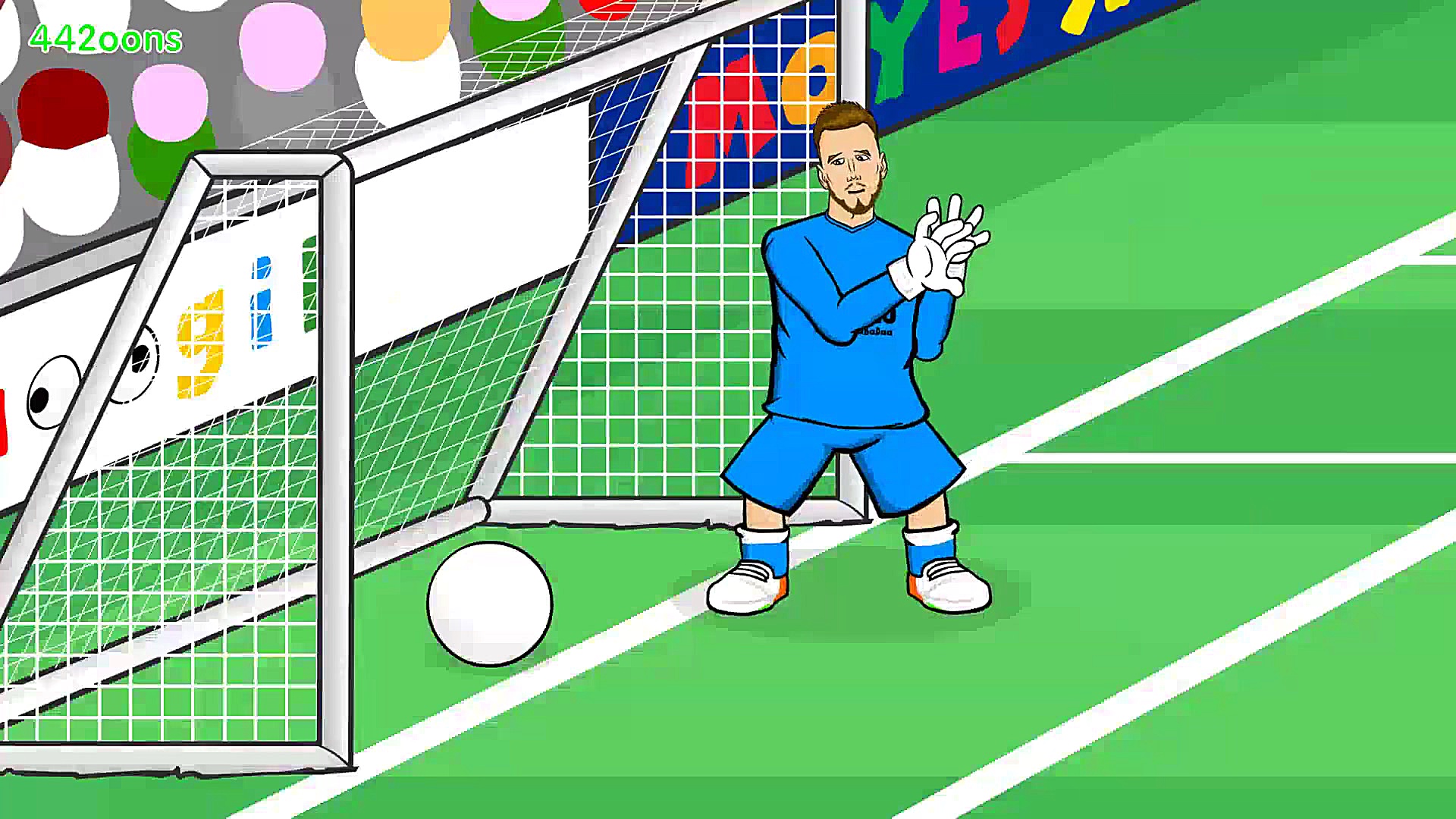 کارتون طنز لج کردن داور با مسی...