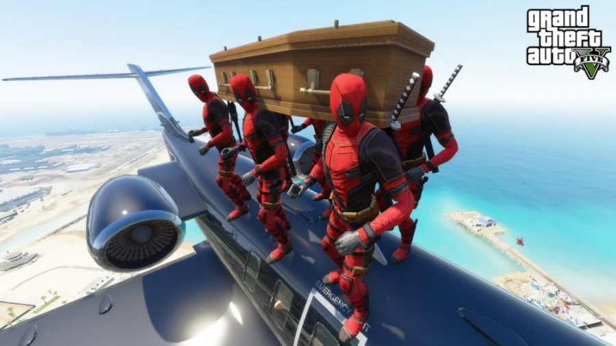 طنز ددپول و اسپایدرمن در GTA 5