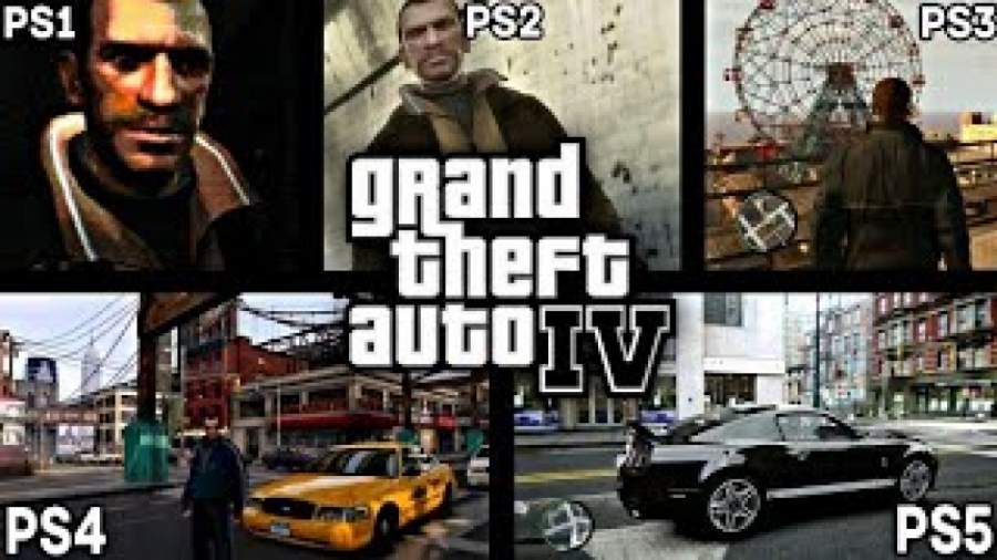 مقایسه جی تی ای GTA IV PS1 PS2...
