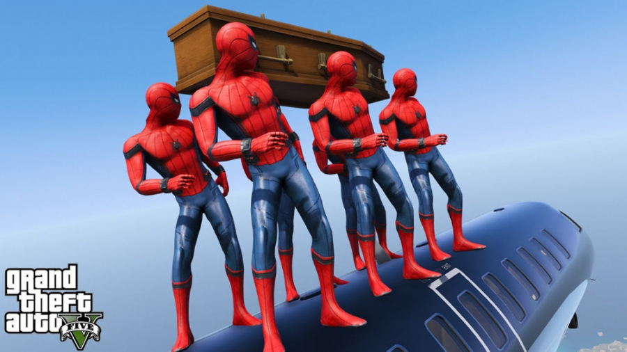 طنز ددپول و مرد عنکبوتی در GTA...