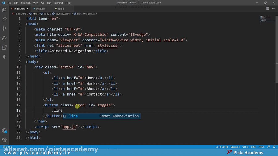 آموزش HTML,CSS,Javascript - پروژه شماره 14 - جلسه اول