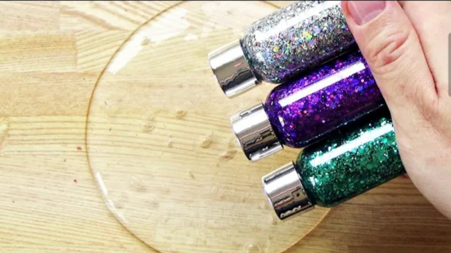 میکاپ اسلایم بازی با اسلایم تف...