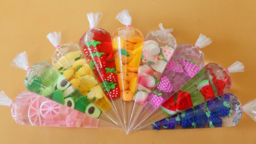 ساخت اسلایم میوه ای و کرانچی