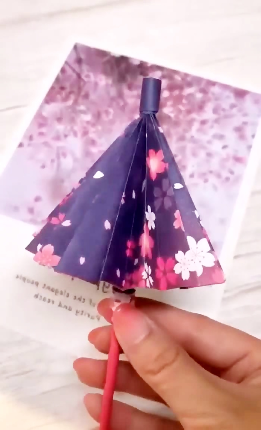 آموزش ساخت چتر اوریگامی