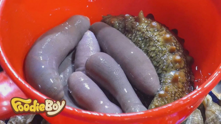 غذای دریایی  غذای خیابانی چینی