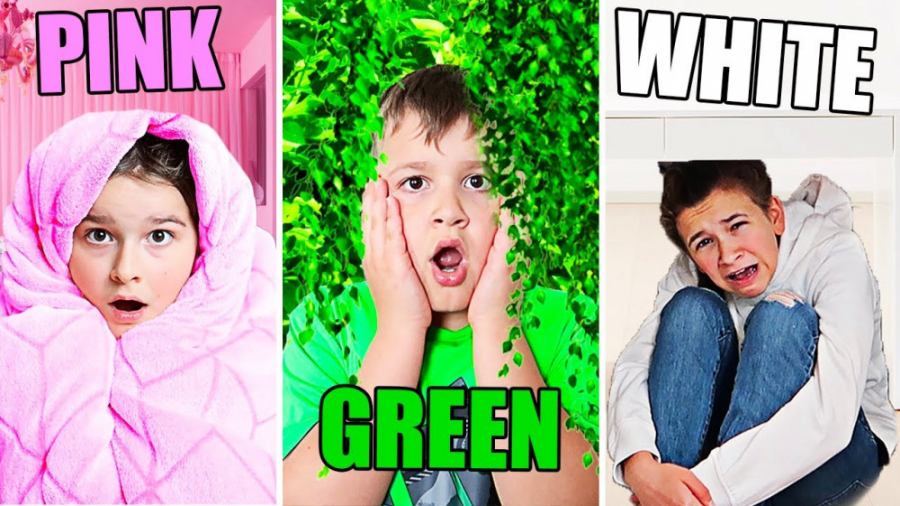 چالش یک رنگ !!  مدی و سیلا