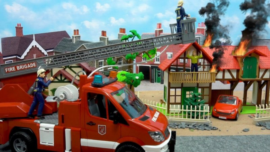 ماشین بازی کودکانه آتش نشانی ب...