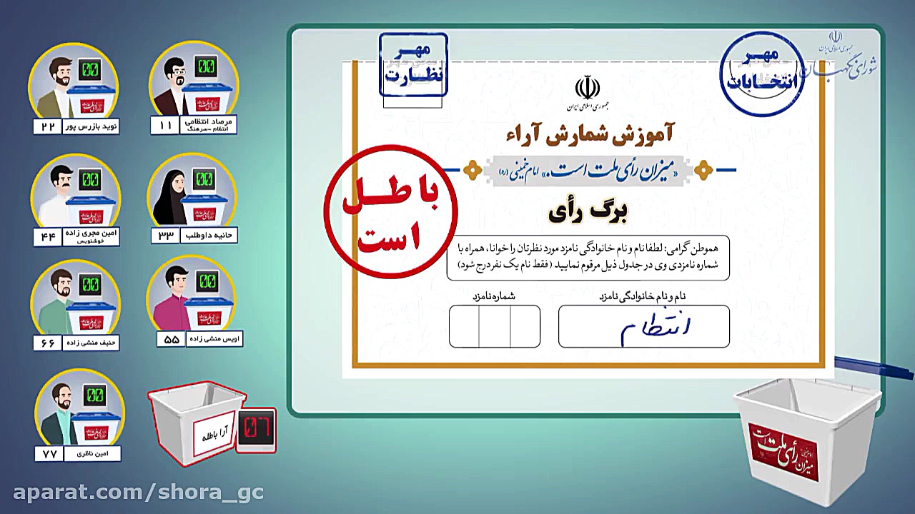 قرائت و شمارش آرا &ndash; قسمت...