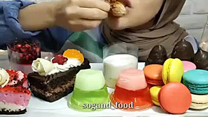 چالش اسمر خوراکی های رنگی و خو...