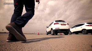 درگ هیوندای توسان با جک S5 دند...