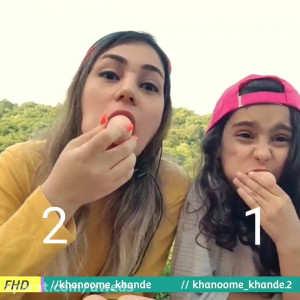 چالش خوردن سوسیس با خانم خنده...