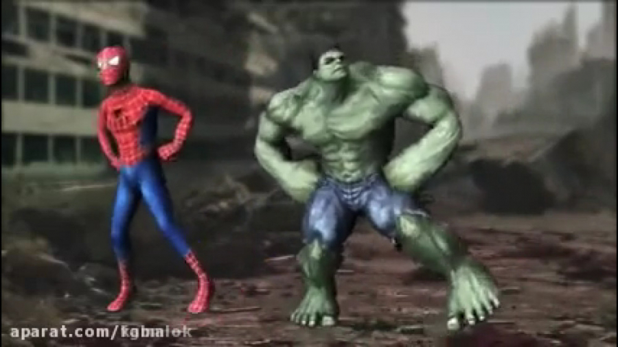 رقص مرد عنکبوتی و هالک