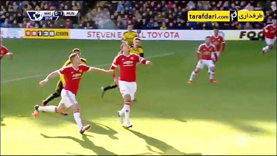 خلاصه بازی واتفورد 1 2 منچستر...