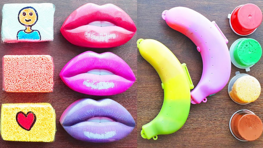 ساخت اسلایم  مخلوط با خمیر کلی