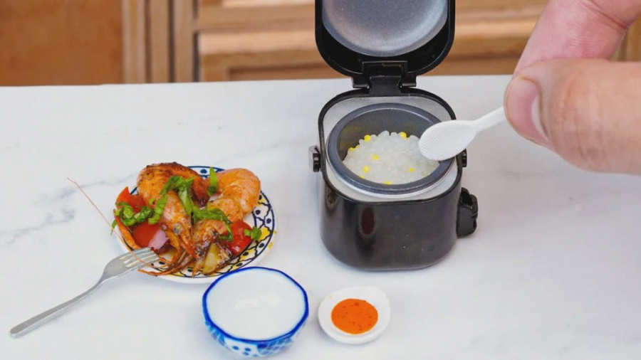 پخت غذای مینیاتوری  آشپزی مینی...