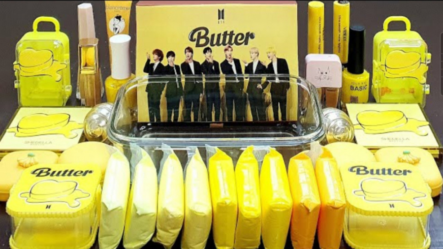 مخلوط کردن اسلایم تم زرد