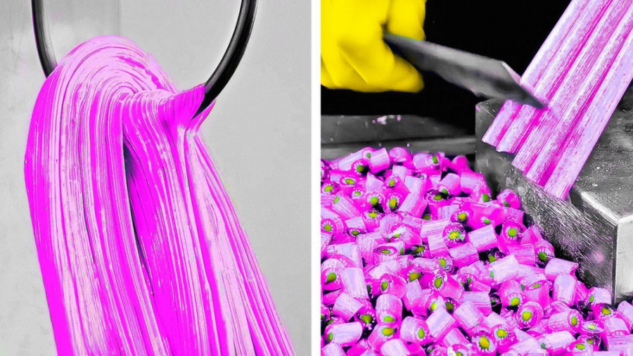 ساخت آب نبات دست ساز شگفت انگی...