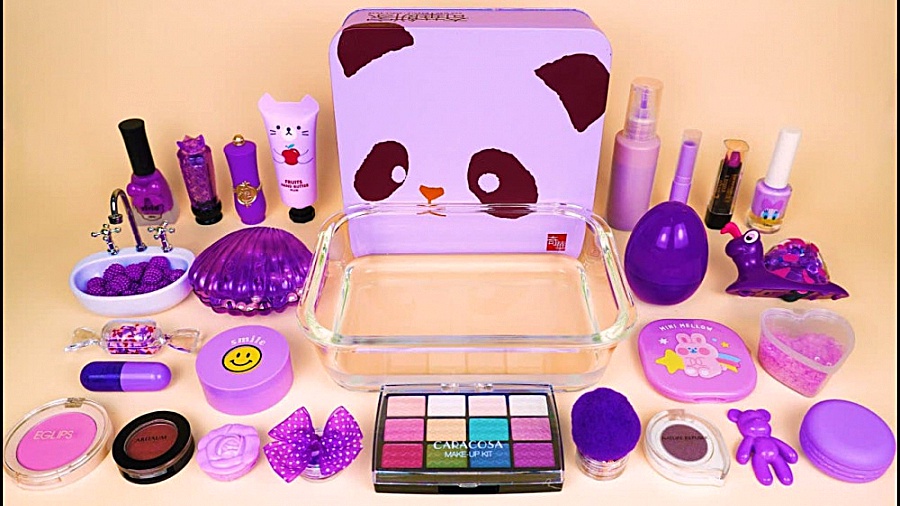 میکس اسلایم میکاپ تم بنفش