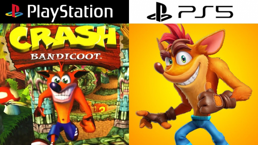 Crash Bandicoot PlayStation Evolution PS1 - PS5 (1996-2020) 