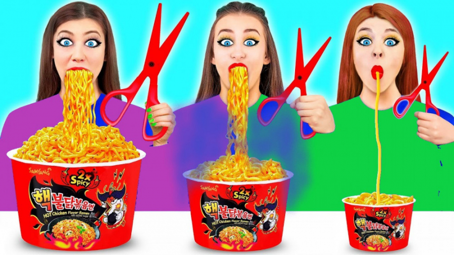 چالش دخترونه پسرونه  سبز ابی ب...