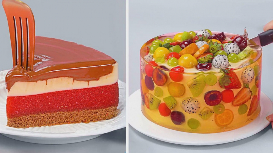 تزئین کیک شکلاتی  آموزش کیک می...