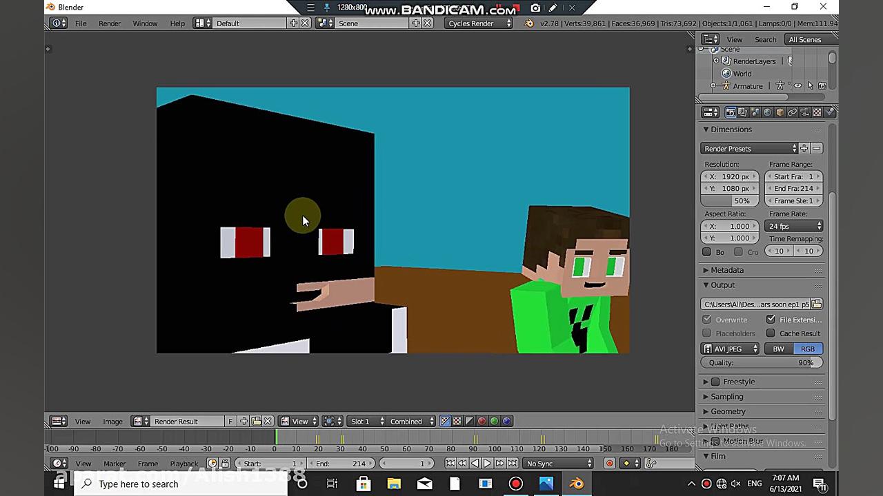 یک عکس از انیمیشن ماینکرافت ne...