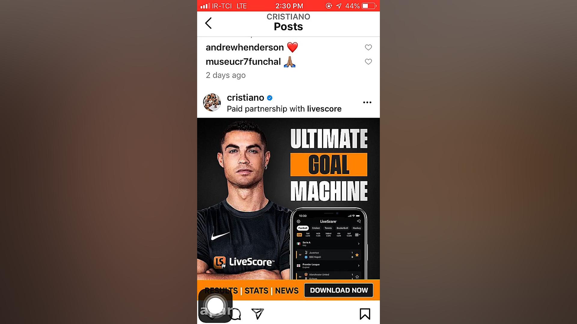 چگونه در اینستاگرام ایفون فلیم...